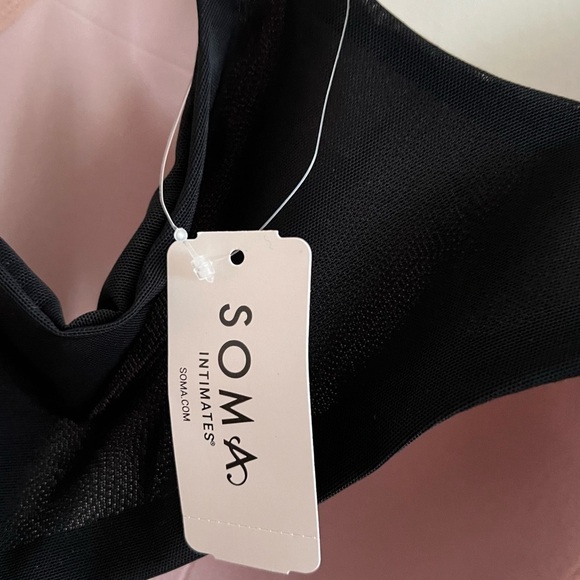 Soma Stunning Support Black Geo Lace Balconette Bra Size 42DDD NWT - Picture 11 of 13